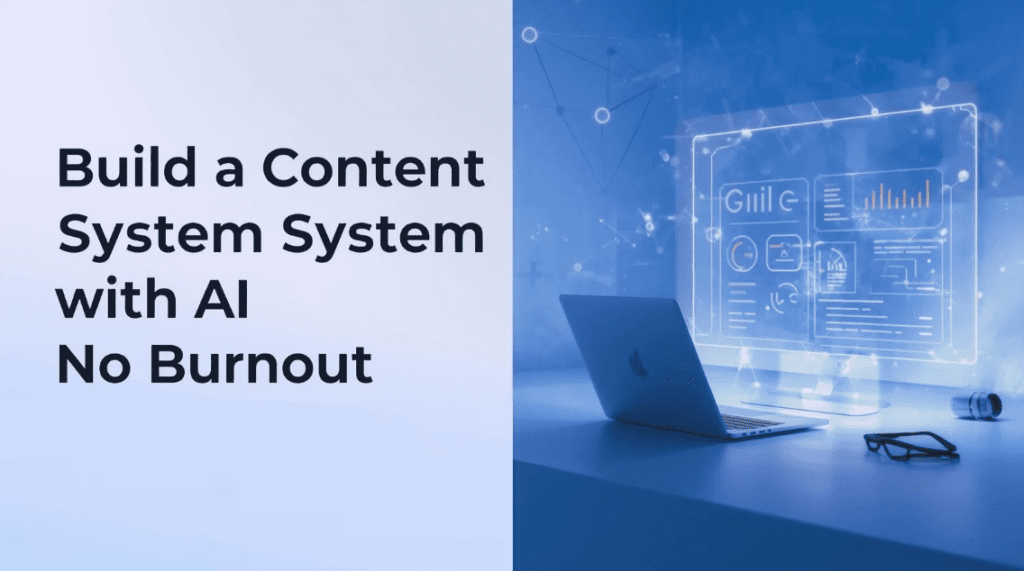 AI consistent content system for creators showing automated workflow and burnout-free content strategy